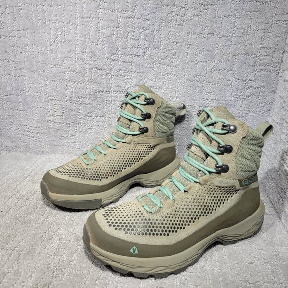 Vasque 7559 Torre AT GTX Women’s Size 7M Goretex Sage Green Leather Hiking Boots - Picture 5 of 10